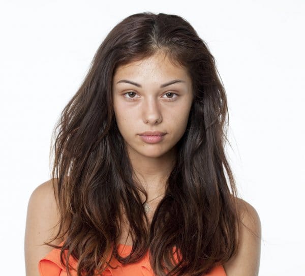 Depositphotos 48960085 stock photo portrait of a brunette with1
