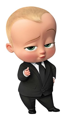 Boss baby star mini cardboard cutout 89cm product image