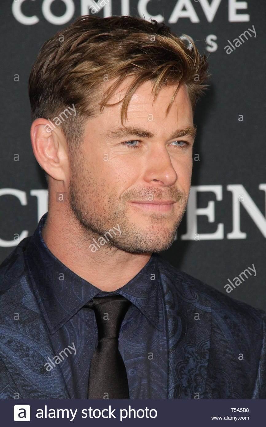 Chris hemsworth at the world premiere of marvel studios avengers endgame held at the los angel