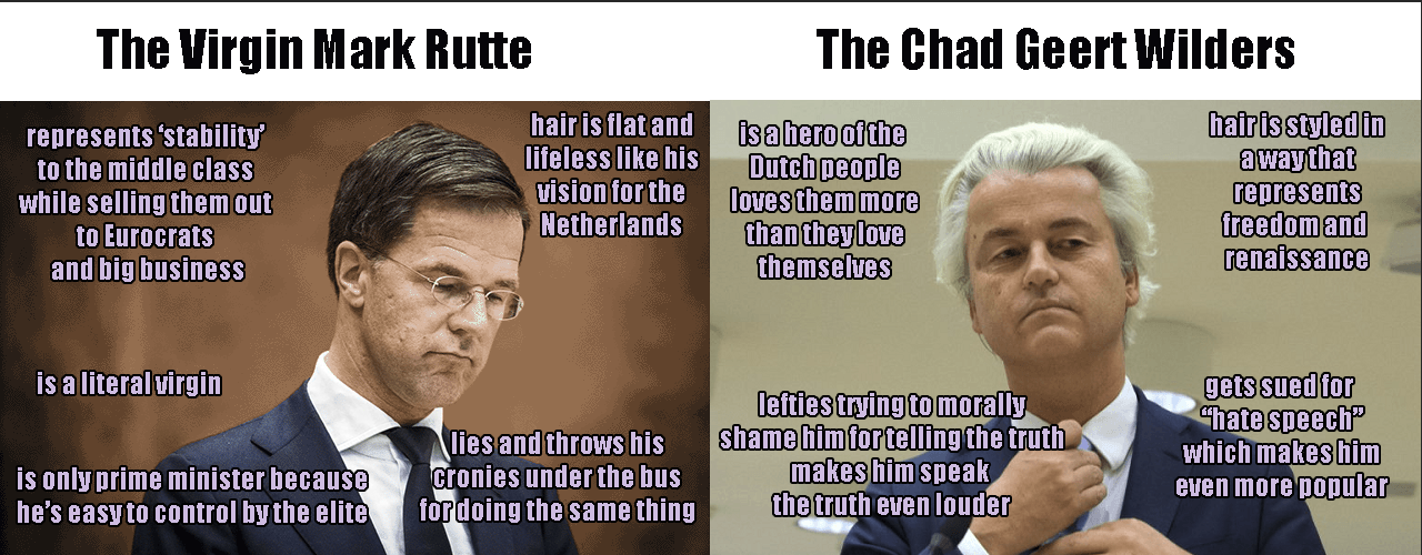 The Virgin Rutte vs The Chad Wilders   Imgur