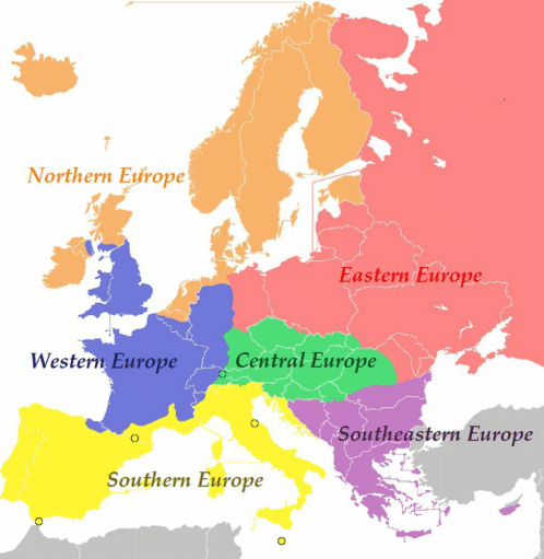 Northern eirope eastern europe western europe central europe southeastern europe 336201421