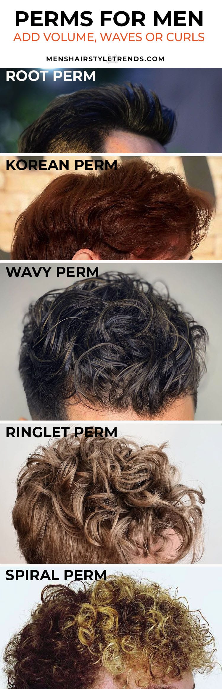 Types of Perms For Men
