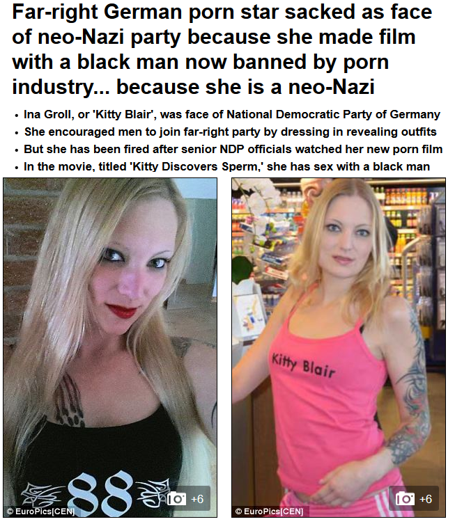 Badlucknazistarhttpwwwdailymailcouknewsarticle2591438starkittyblairsackedgermanneonazipar