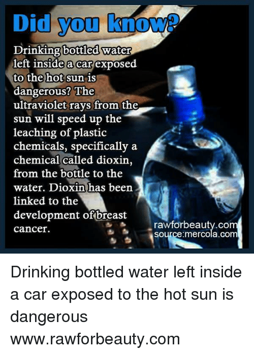 Did you know drinking bottled water left inside a car 12449212