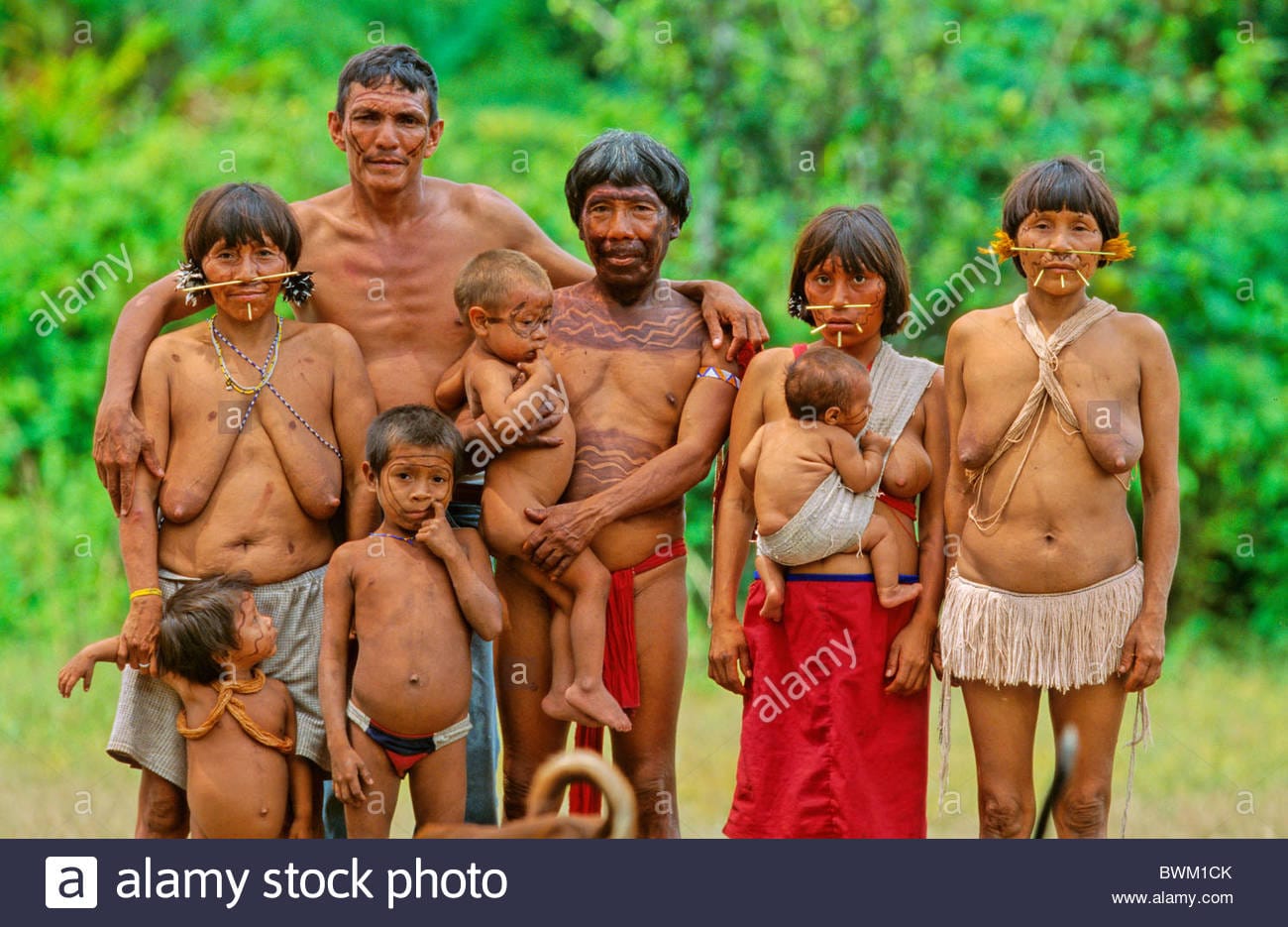Venezuela south america indios yanomami cavaroa tribe indigenous people BWM1CK