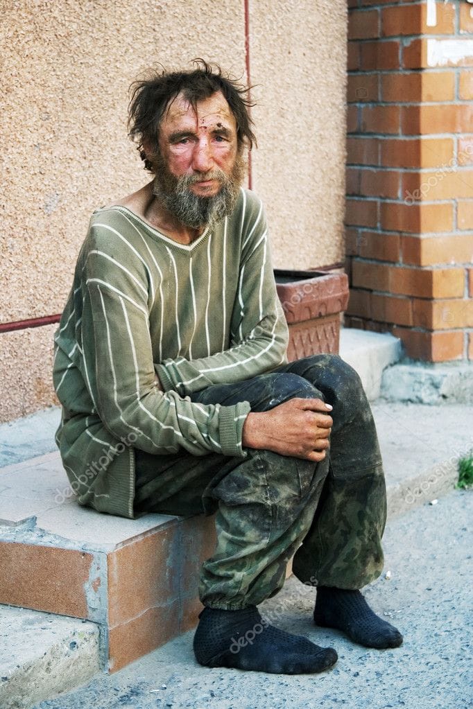 Depositphotos 6866400 stock photo homeless man