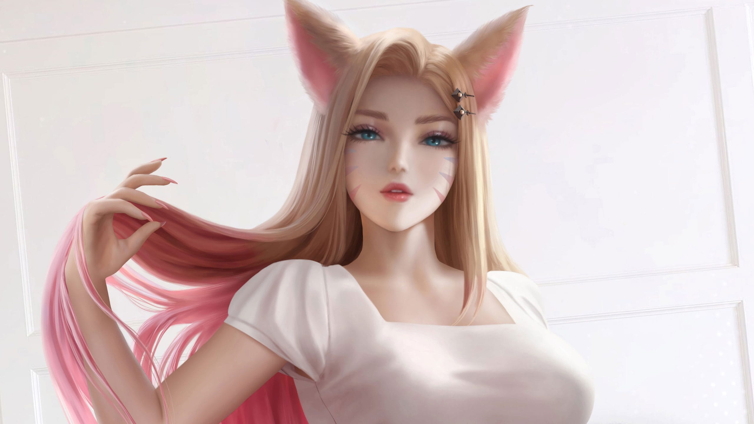 Wallpaper Ahri League Of Legends Kda Ahri Video Games2 scaled