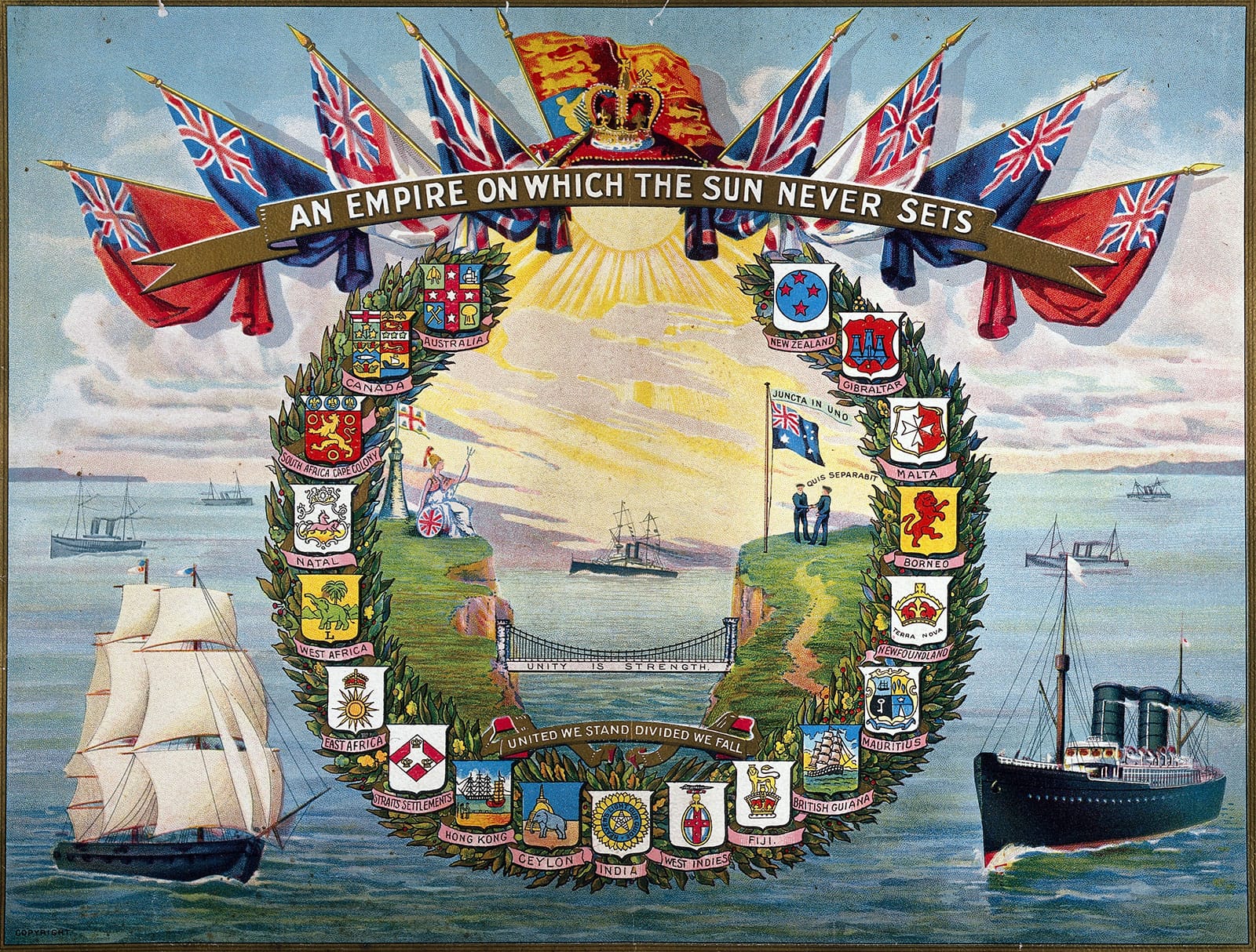 Cover seaman hospital booklet colonies British crests