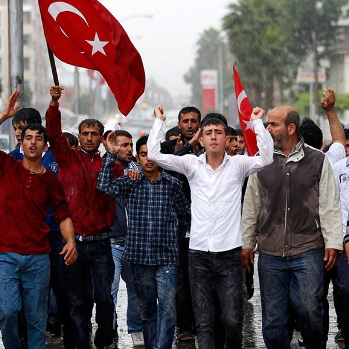 TurkeyProtestersSyriaRTXZKPQ