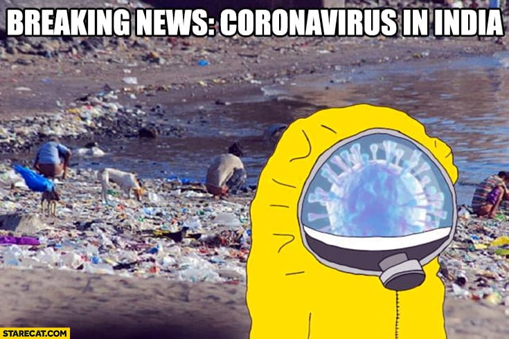Coronavirus in india wearing safety uniform protective suit breaking news