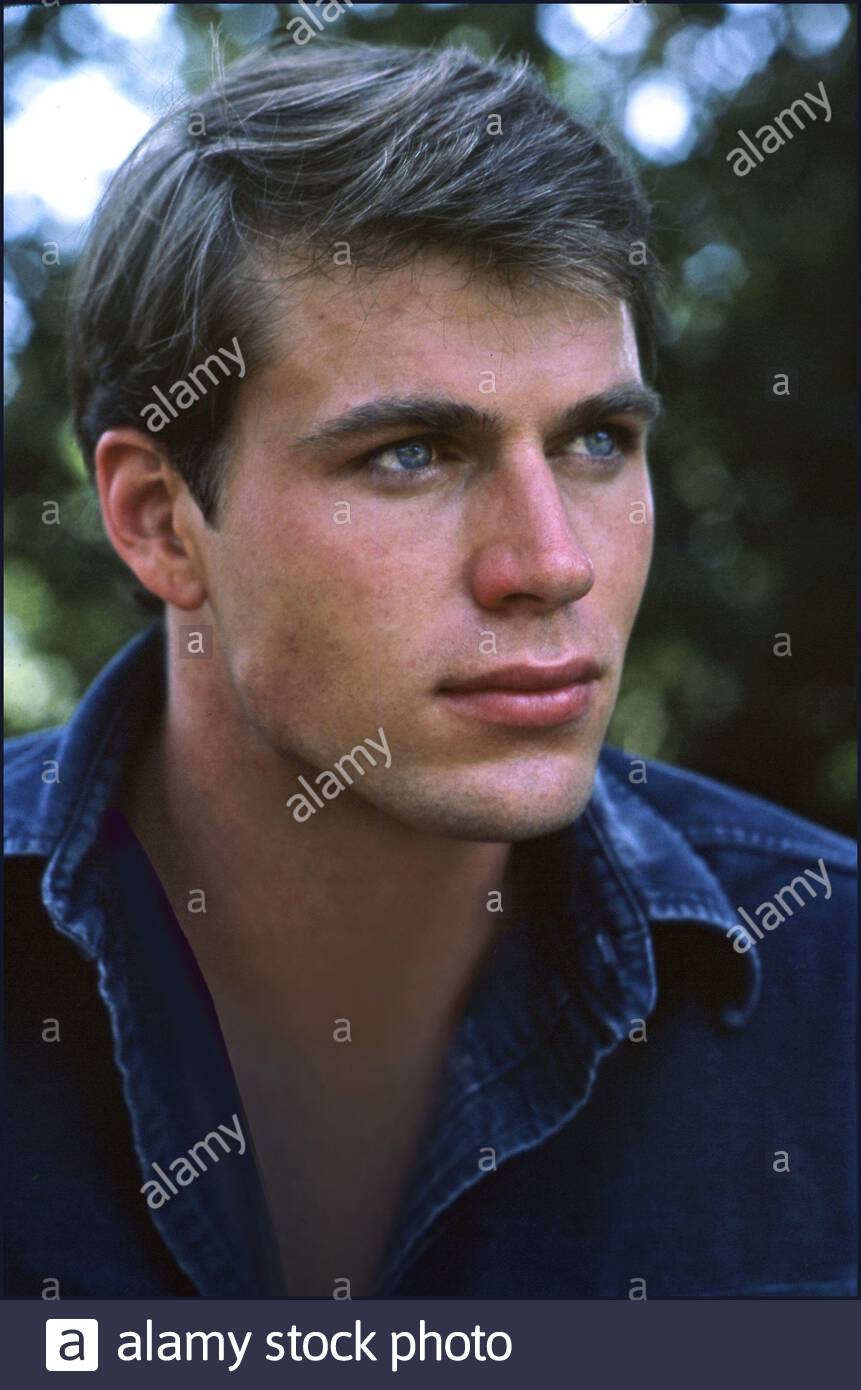 Portrait of actor jon erik hexum who died tragically when he accidentally shot himself with a 