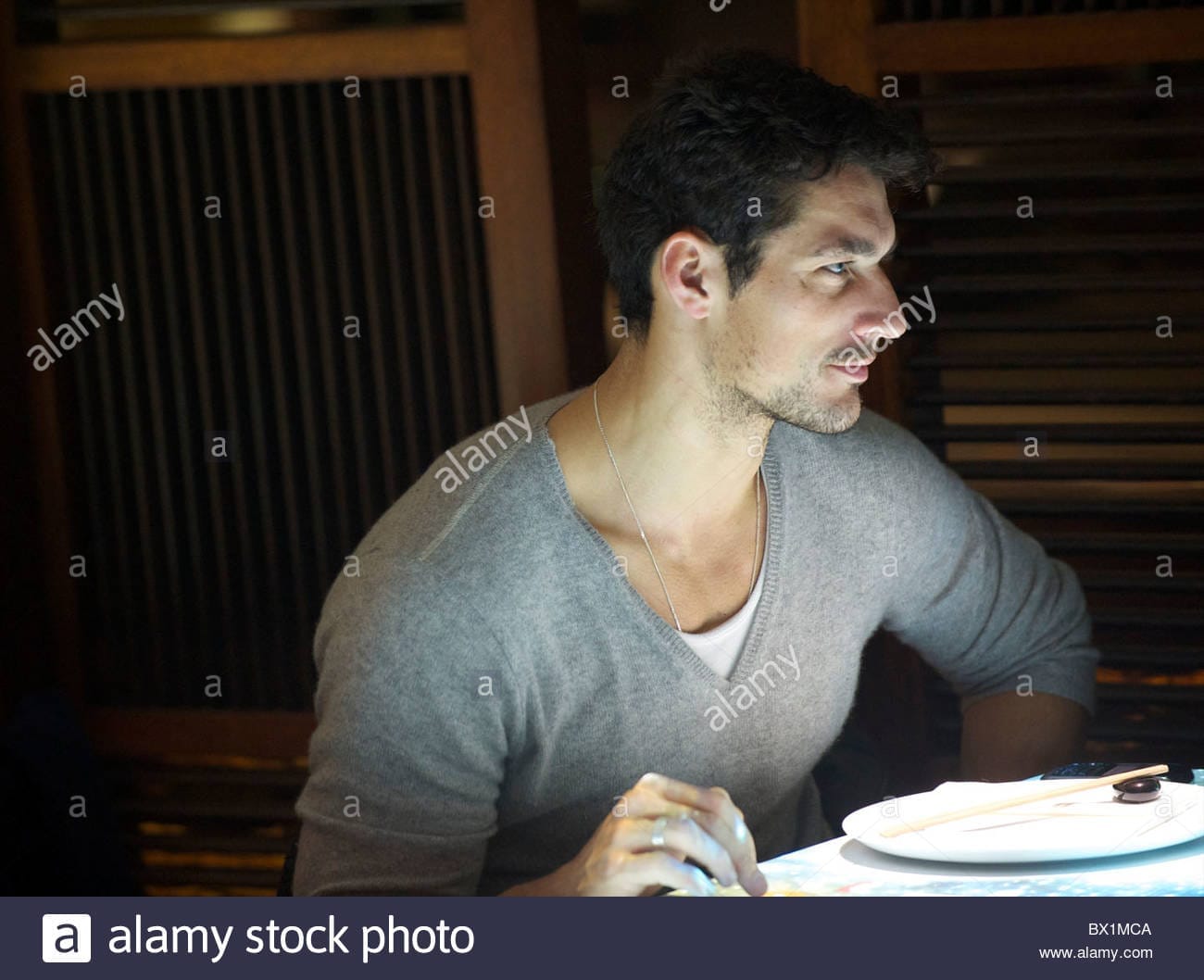 Model david gandy attends the restaurant opening of inamo st james BX1MCA