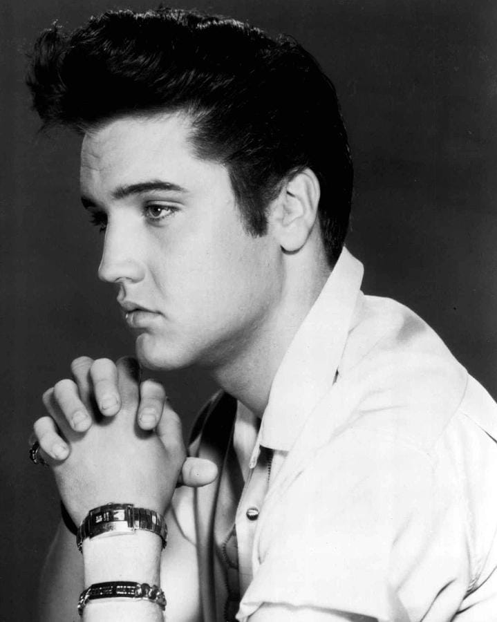 Elvis presley side profile photo retro images archive