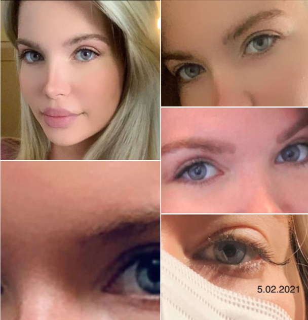 Green eyes blond