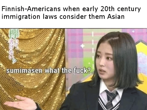 Finnish americans when early 20th century immigration laws consider them asian 498744081