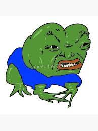 Pepe the Angry Frog Art Board Print by medulla9324 | Redbubble