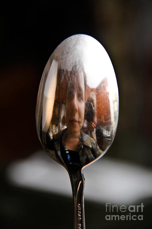 Reflection in a spoon photo researchers inc
