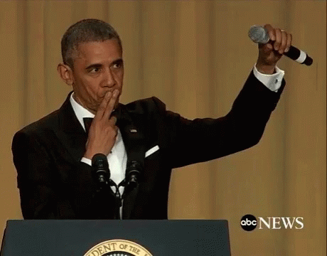 Drop the mic obama mic drop
