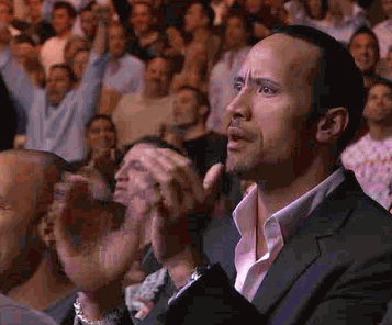 The rock clapping gif