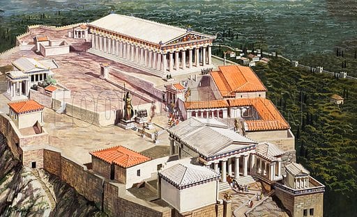 A006601 01 Acropolis and Parthenon Athens ancient Greece