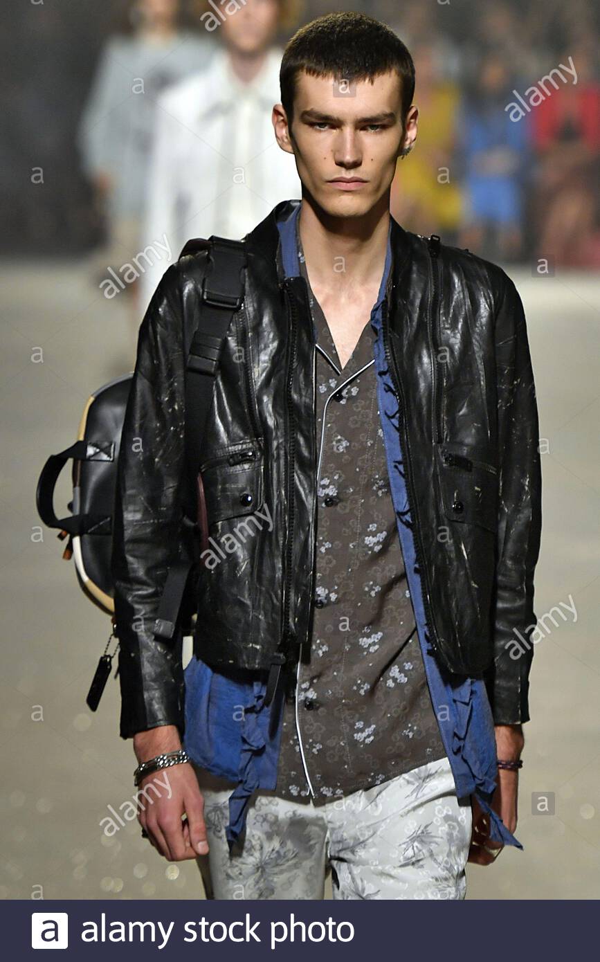 Elias de poot walks on the runway during the coach new york fashion week spring summer 2019 co