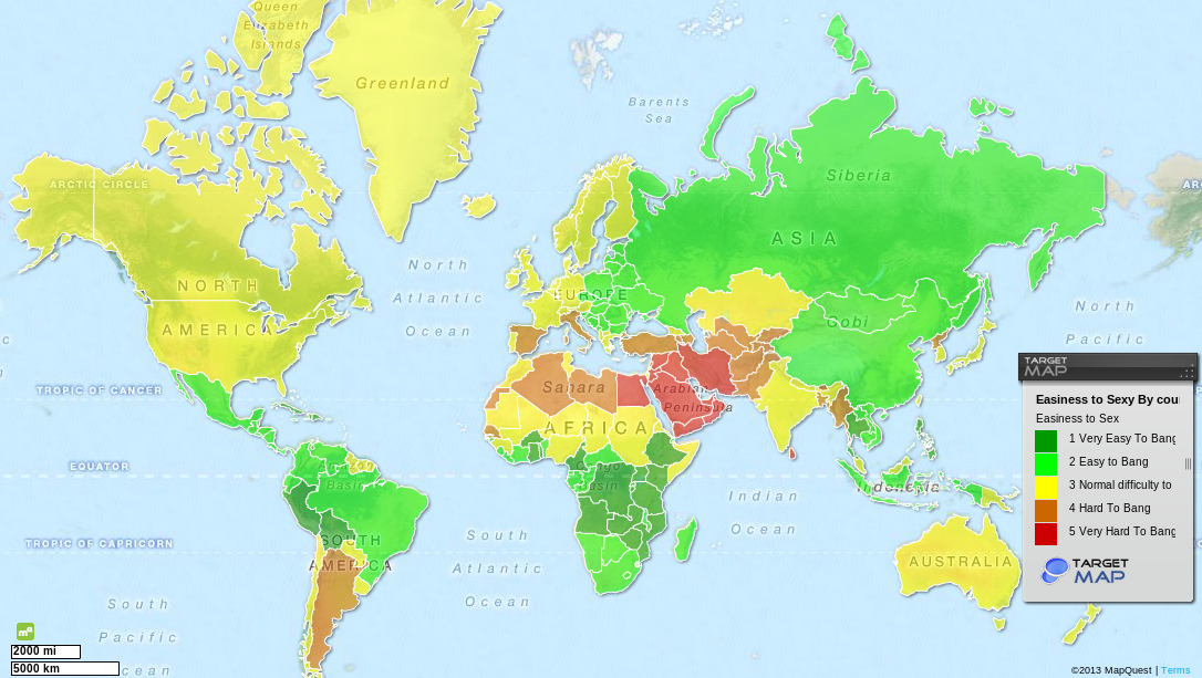 Easinessofgirlsbycountry