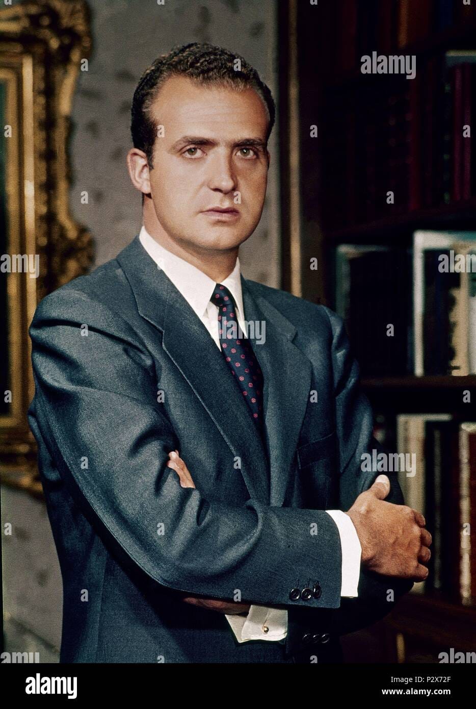 Portrait of juan carlos king of spain P2X72F