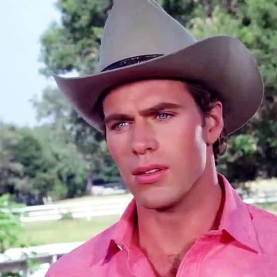 Hexum in a movie extremely light eyes gigachad