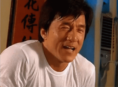Jackie chan lick lips