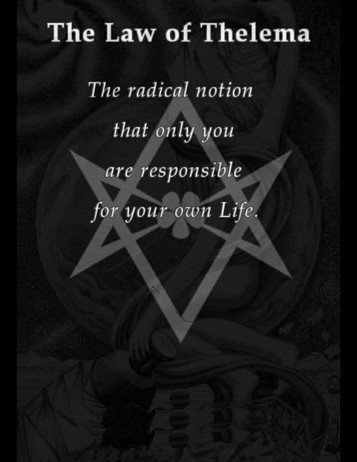    Do what thou wilt      shall be the whole of the law      Love ist the Law Love under Will