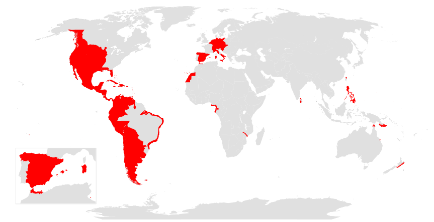 Diachronic map of the Spanish Empire 2 Diachronic map of the Spanish Empire 2
