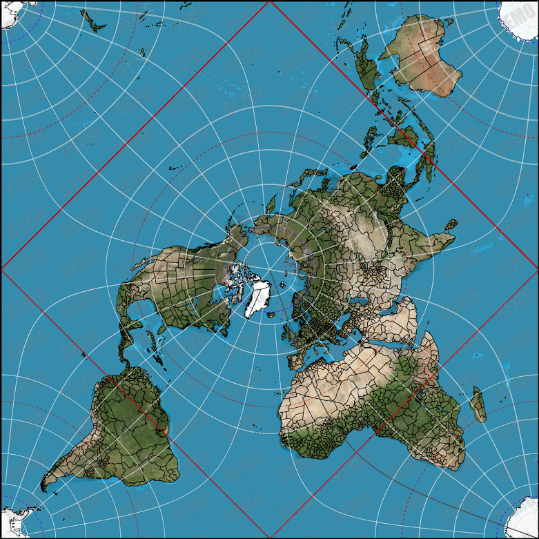Peirce quincuncial map
