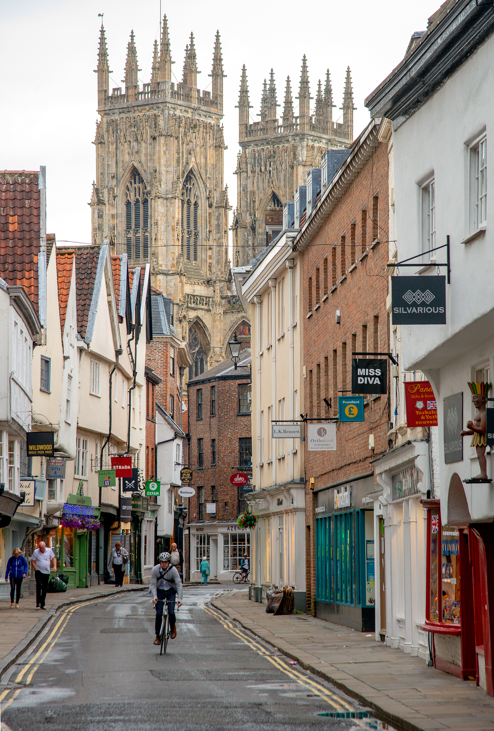 Lower Petergate in York England Lower Petergate in York England