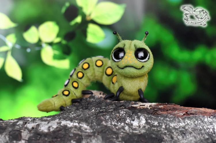 Stuffed animal caterpillar by yulia leonovich
