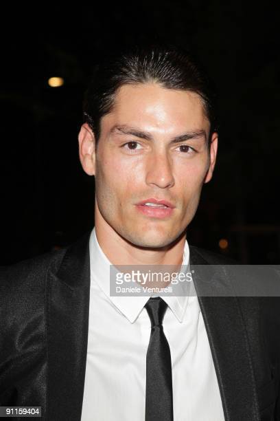 Tyson ballou is seen at the gold restaurant during milan womenswear picture id91159404