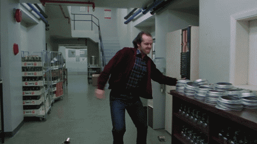 Jack nicholson anger the shining