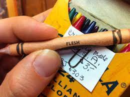 Flesh crayon