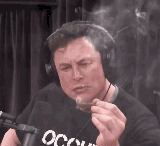 Elon musk smoke