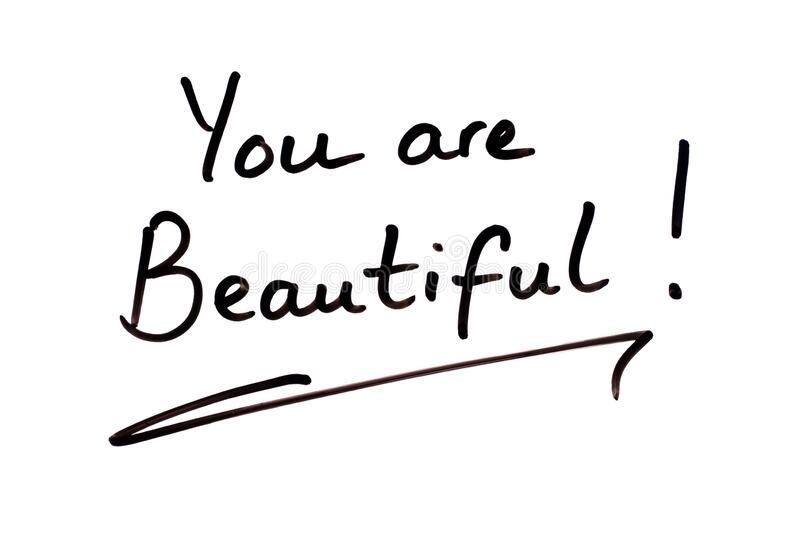 Close up you beautiful message handwritten whiteboard 169530194