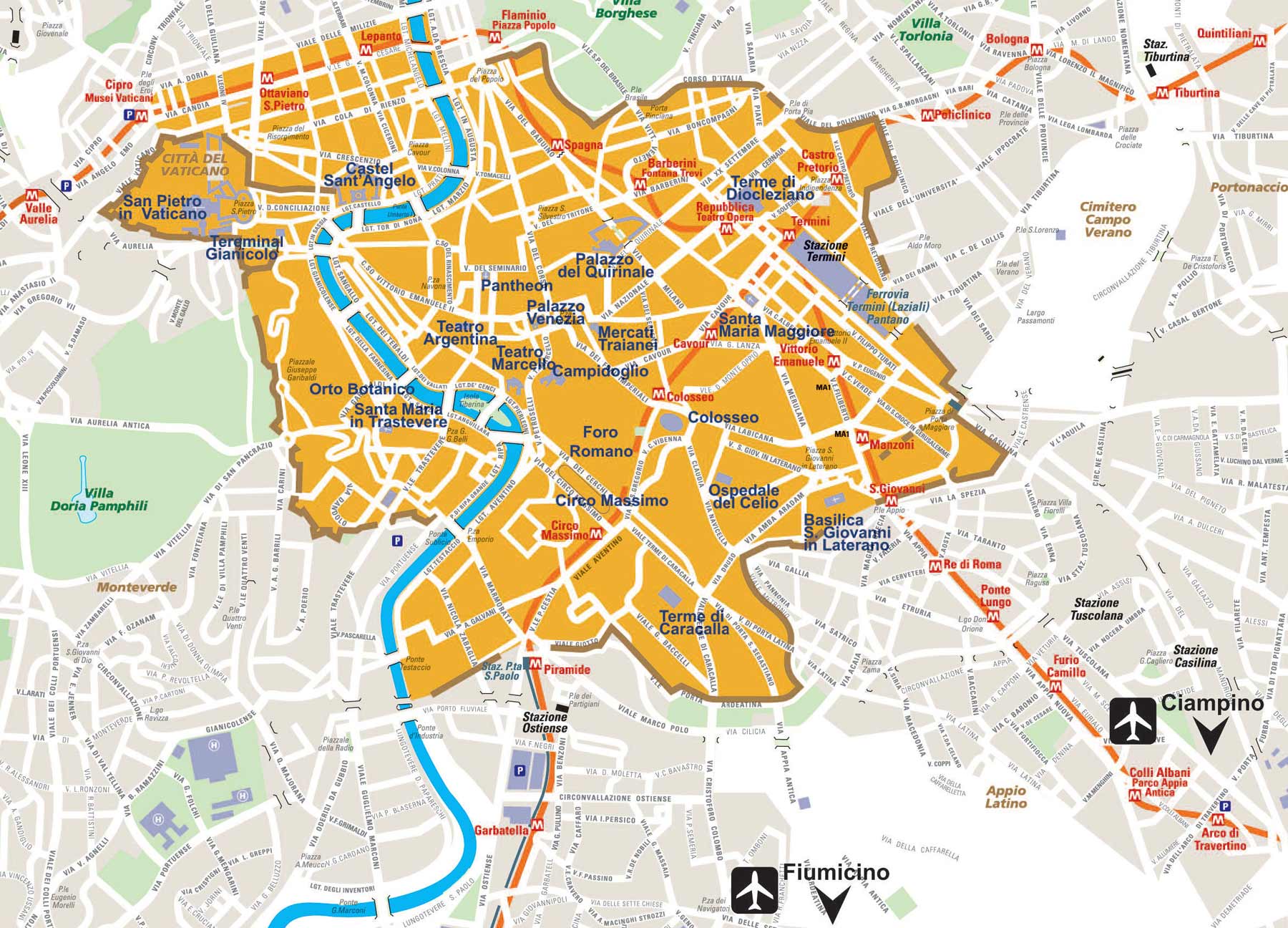 City map Rome 2