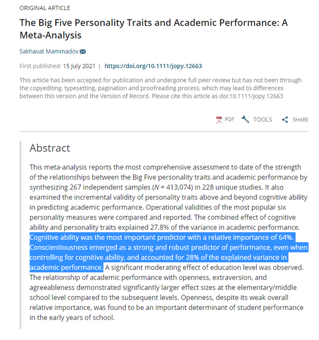 Conscientiousness