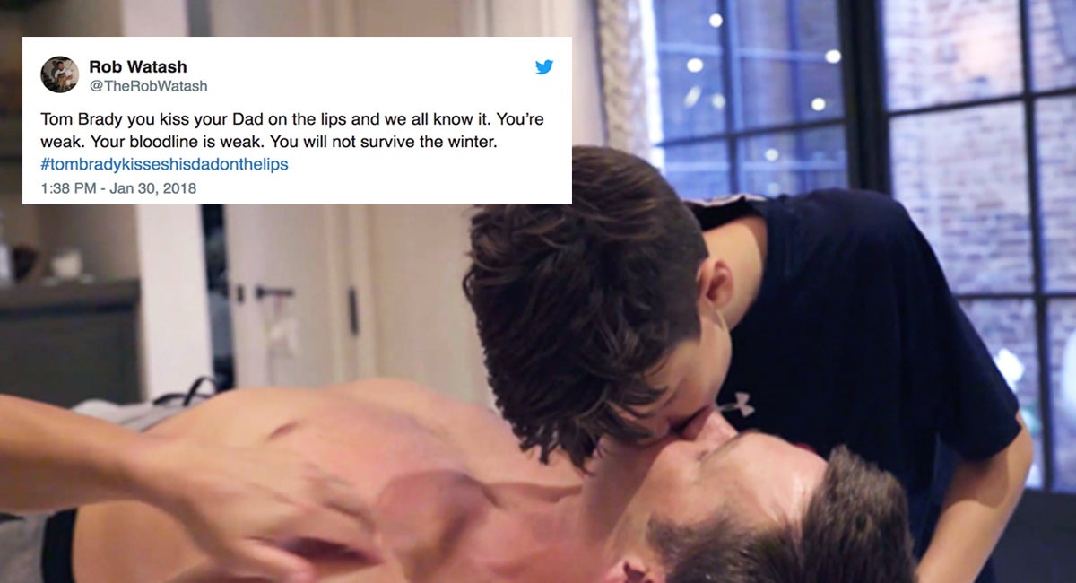 Tom brady kiss