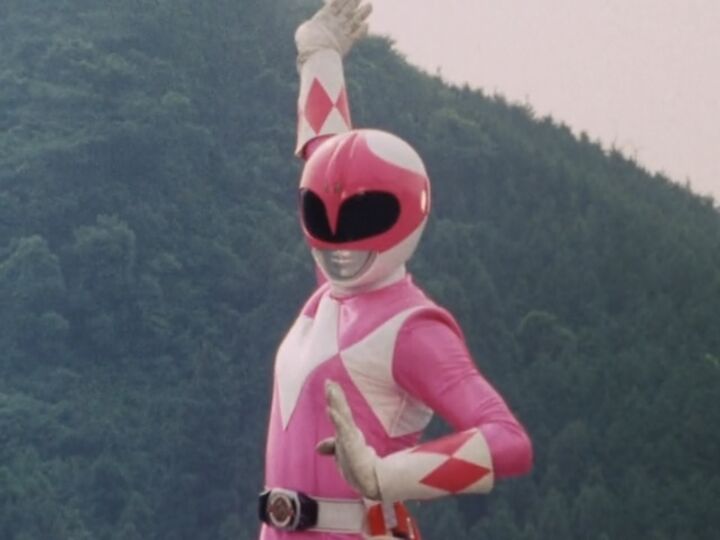 Mighty Morphin Pink Ranger Pose