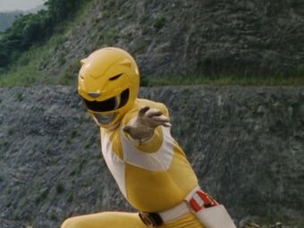 Mighty Morphin Yellow Ranger Pose