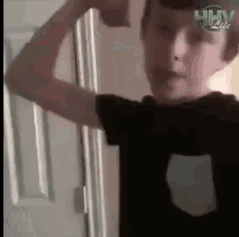Im strong boy flexing