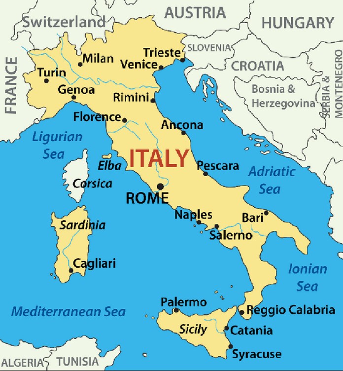 Map Italy