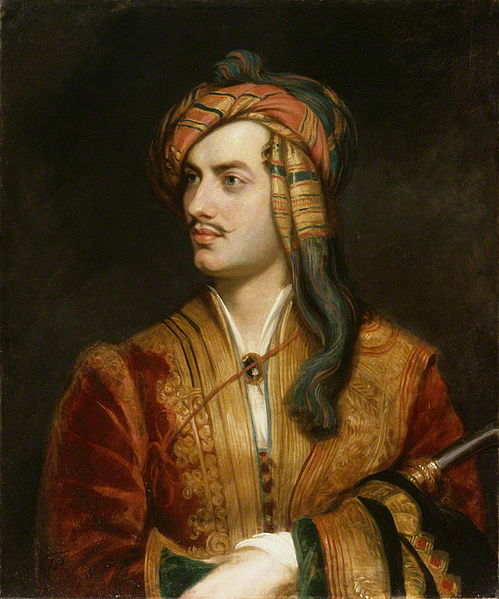 Lord Byron in Albanian dress Lord Byron in Albanian dress