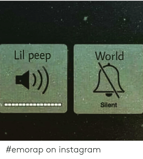 Lil peep world silent emorap on instagram 48164876