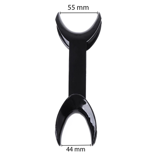 Dimensiune departator bucal unicomisural cu 2 capete model A negru