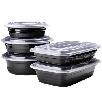Disposable plastic food container